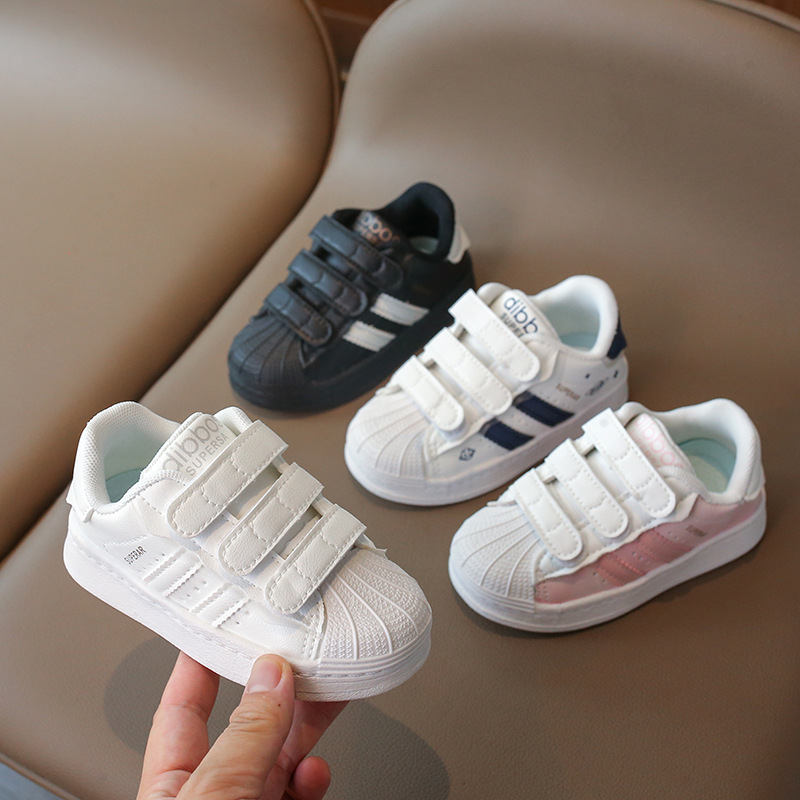 designer shoes 2026 New Children's White Skate Shoes for Boys & Girls, Breathable Lightweight Sports Sneakers, Soft Sole Toddler Casual Flats