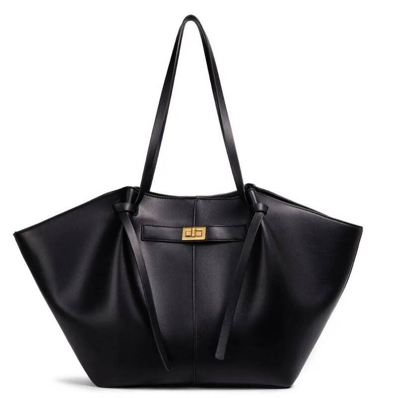 Women's Large Capacity Tote Bag PU Leather Top Handle Shoulder 5080 Bag Work Purse Korean Style Office Commuting 2026