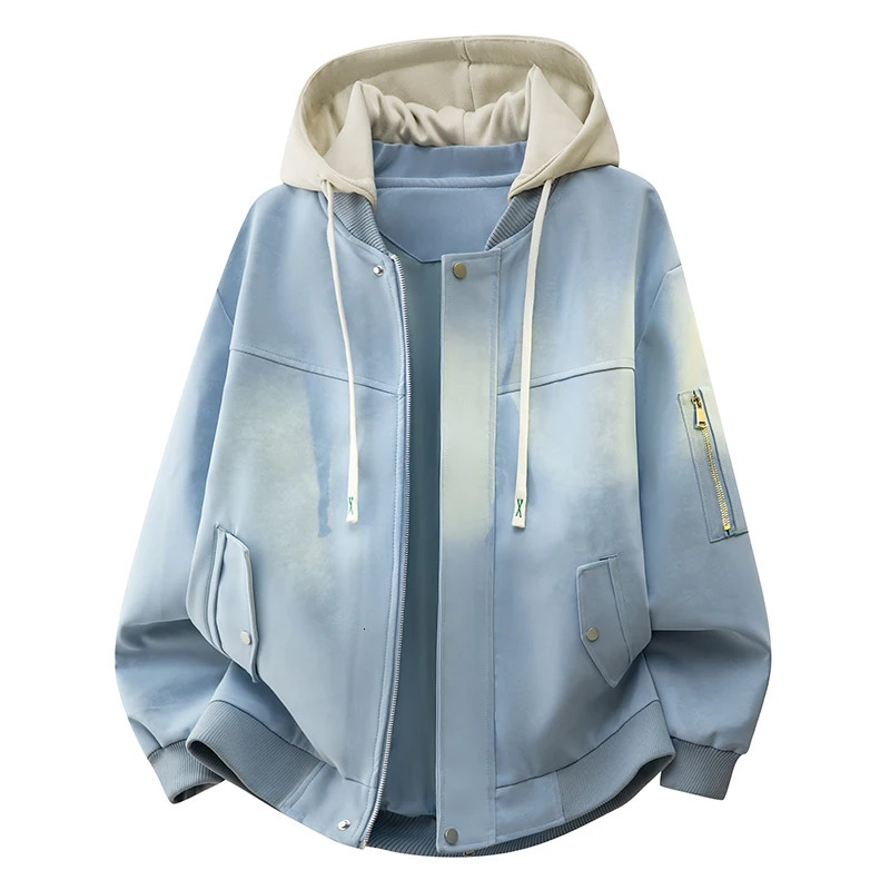Hooded PU Leather Jacket Men's LooseFit Stylish Casual Coat Suitable for Multiple Occasions 260902