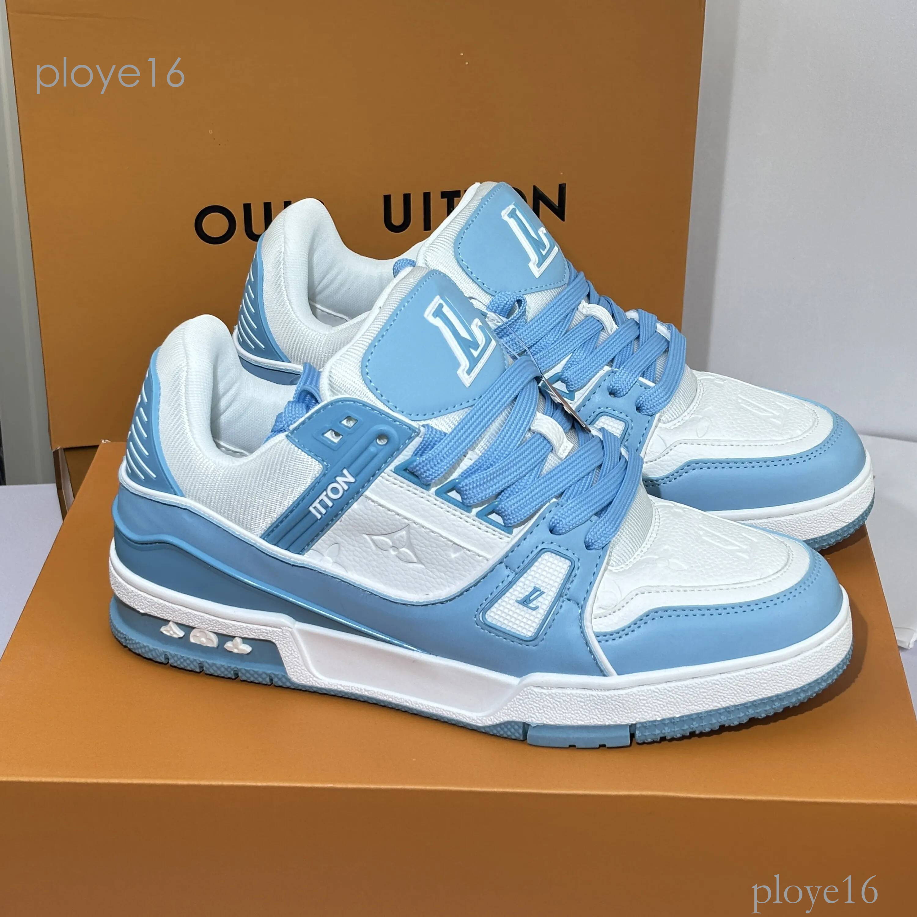Designer louise Skate Sneakers louiseTrainers Luxury Platform louiseshoes Mens Womens Breathable Running Casual Fashion Outdoor Leather Lace up 303