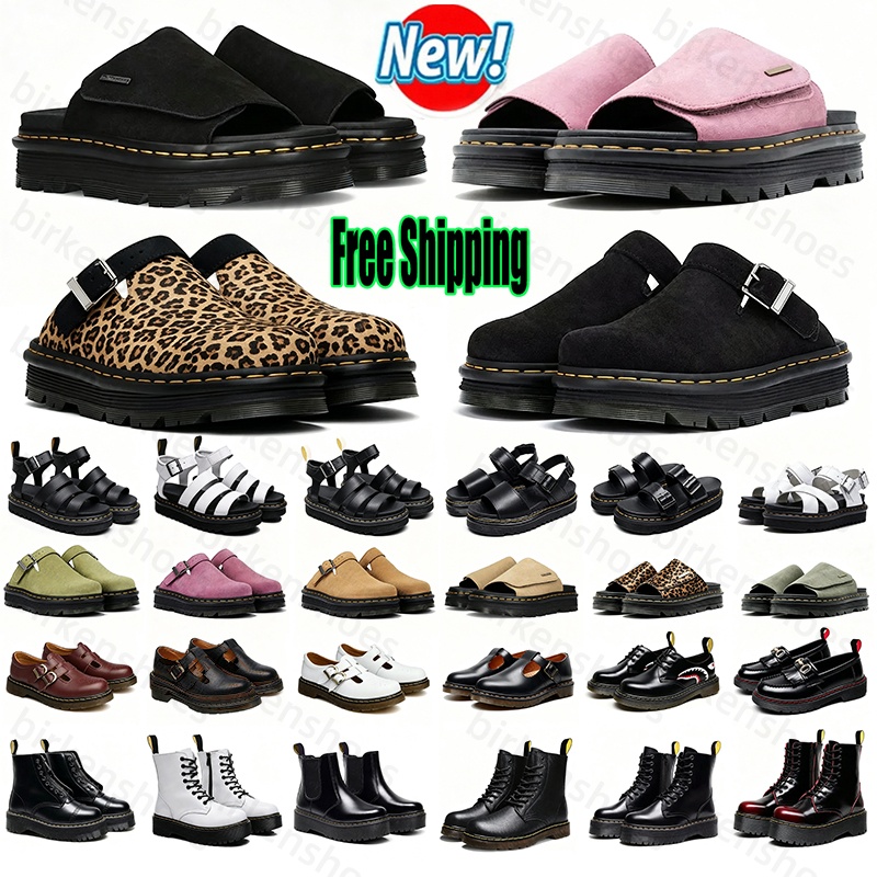 Free Shipping Designer sandals dres doces martin martens martines heels Shoes slides black white sandal slippers sliders mens womens fashion shoes 3