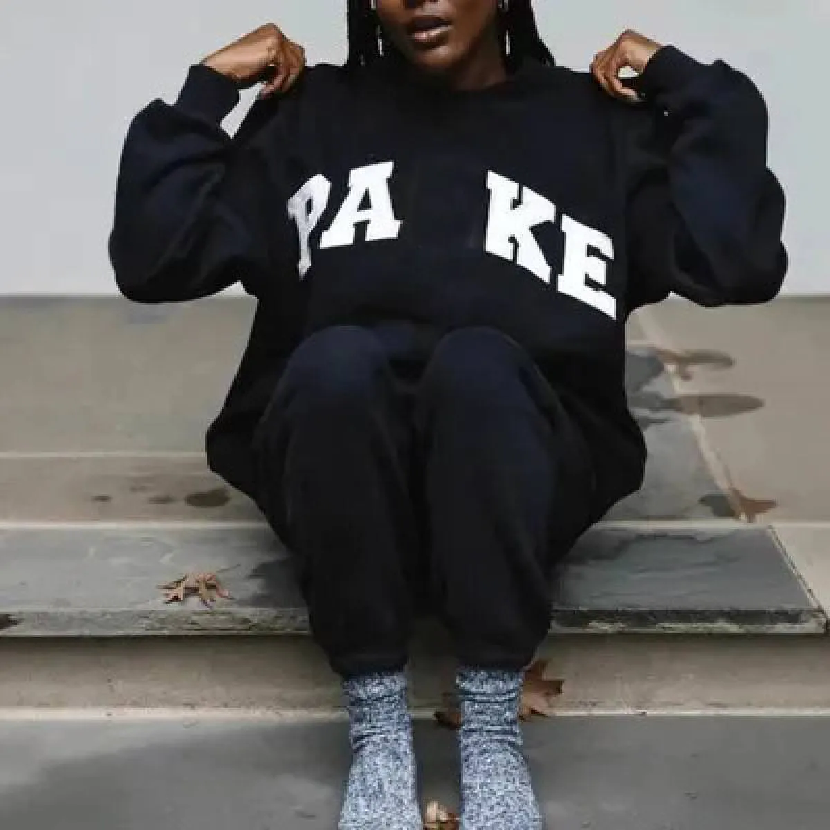 Designer Womens Park Walk Hoodie Mockneck Designer Parkeke Clothes Women Sweatpants Spring Autumn Outdoor Casual Hoodies Daily Outfit Size S-3XL