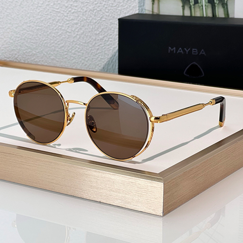 Designer Oval Sunglasses THE BOULEVARD Classic womens metal hollow frame Nylon lenses Summer mens outdoor beach party sunglasses