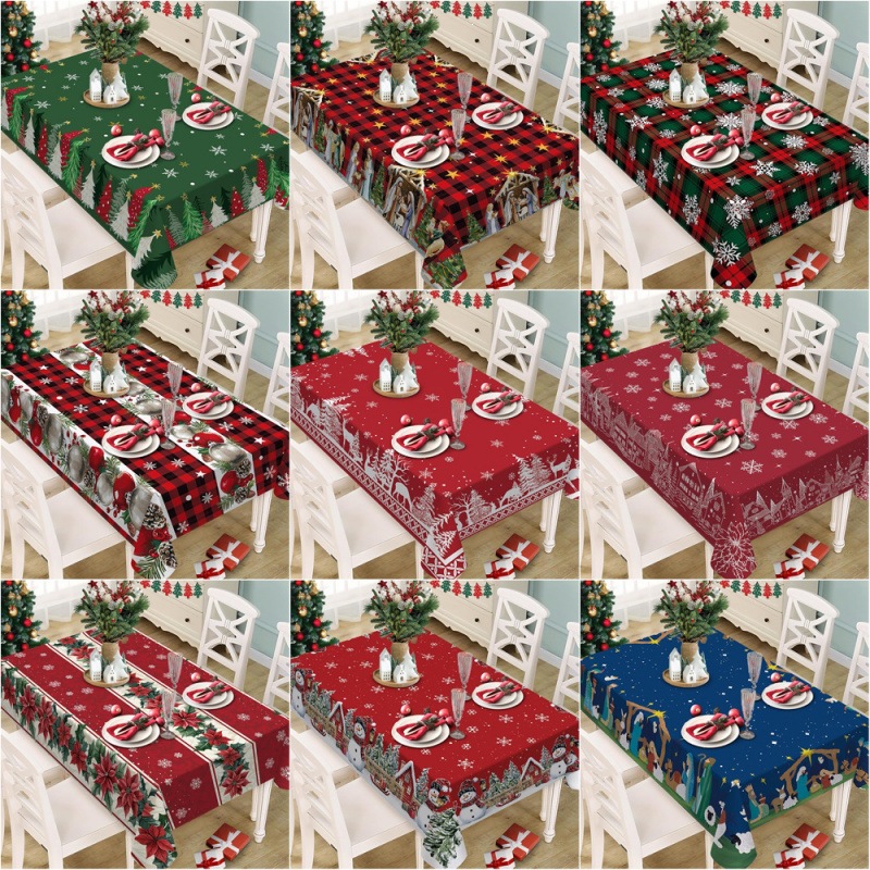 Nappe de noël en Polyester avec impression exquise, nouvelle collection 2026, 5VKG01