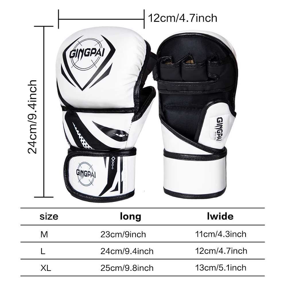 Protective Gear MMA Boxing Gloves Half Finger Boxing Set Split Finger Adult Men's Fighting Sanda Thai Boxing Training Sandbag Q260923