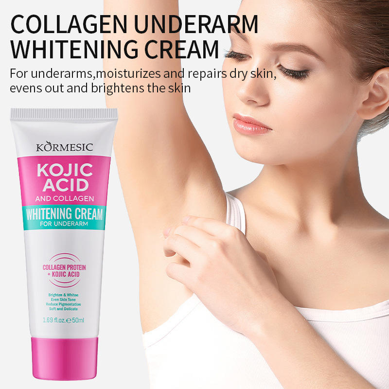 Vente chaude personnalisé en gros crème pour le corps crème pour le corps au collagène crème hydratante blanchissante acide kojique crème éclairc