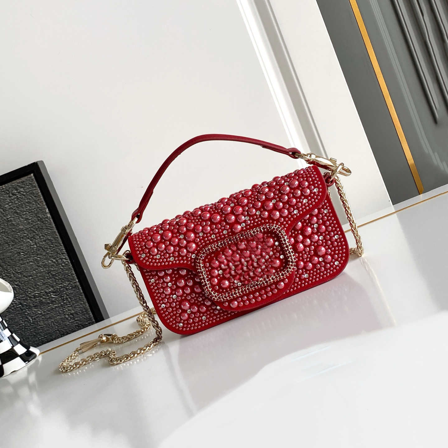 Luxury Designer Hand Women Chain Shoulder Bag Shiny Diamond Clutch Purse Wedding Crystal Rhinestones Evening Bag 260908