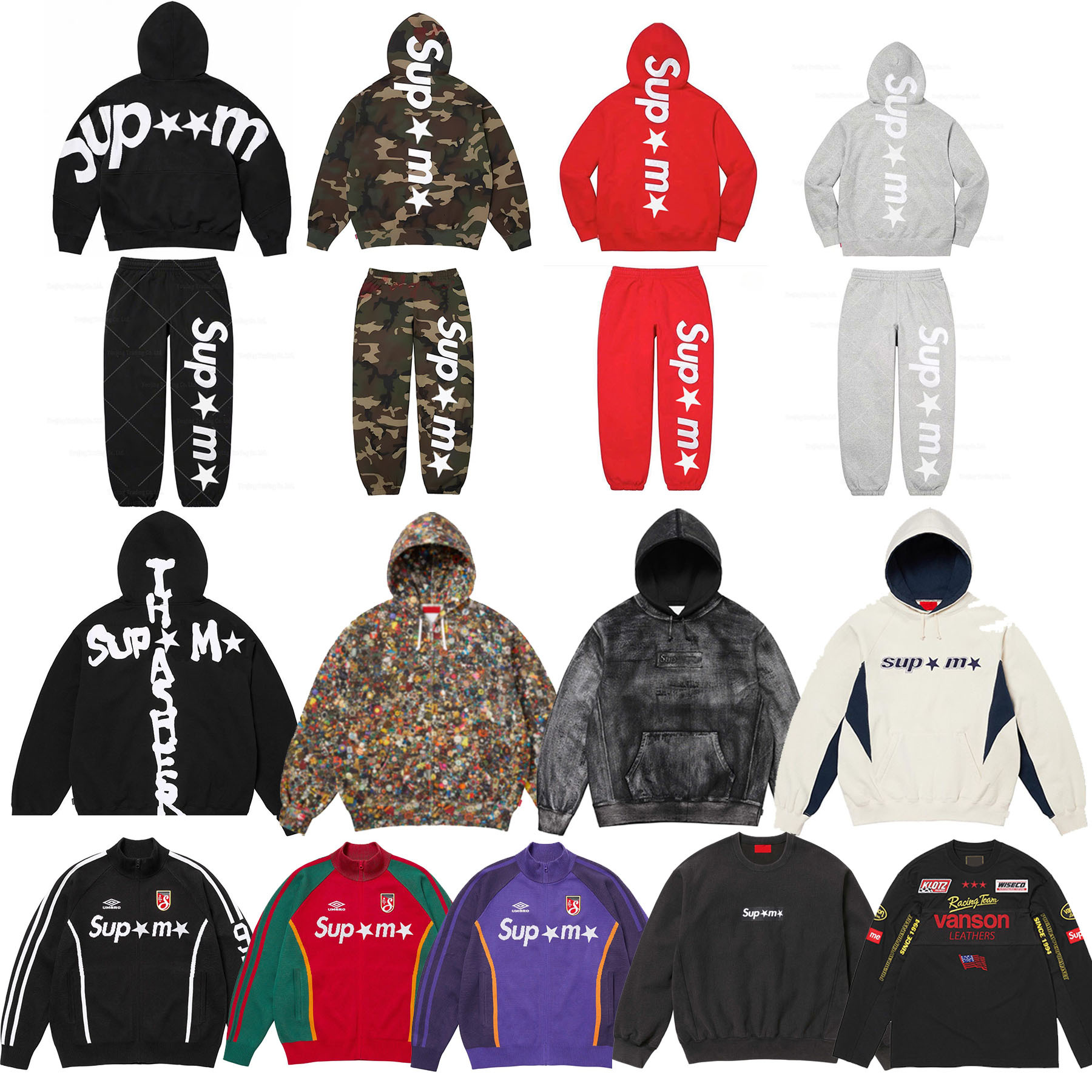 Men Hoodie Designer Brand Autumn Camouflage Zipper Pullover Vintage Graphic Print Luxury High Street Sweatshirts Hip Hop loose sleeves
