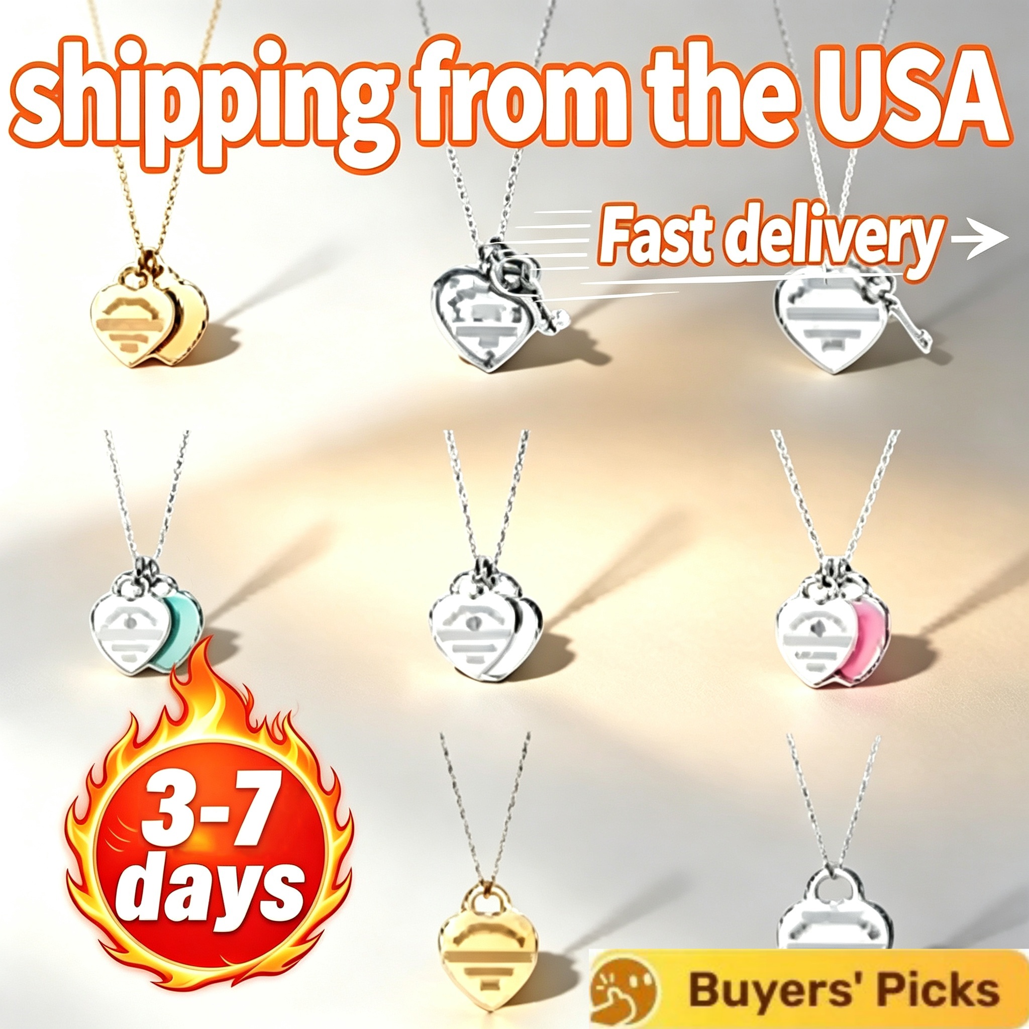 Necklace designer necklace luxury jewelry designer jewelry women diamonds love metal chain thin letter heart shaped pendant charm necklaces Christma