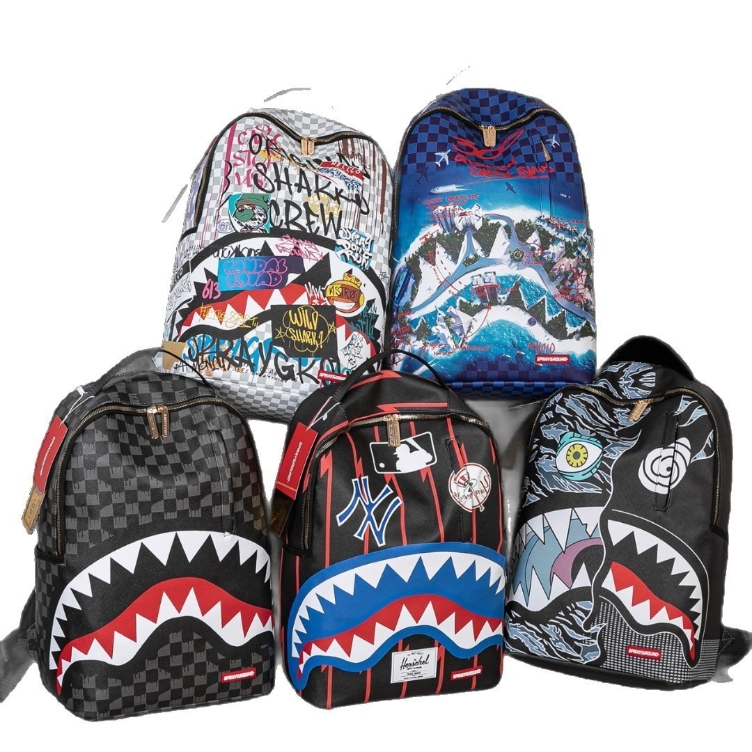 designer bags 2026 trends graffiti backpack ins high capacity casual street skateboard rucksack trendy cool large storage unisex for daily outdoor s