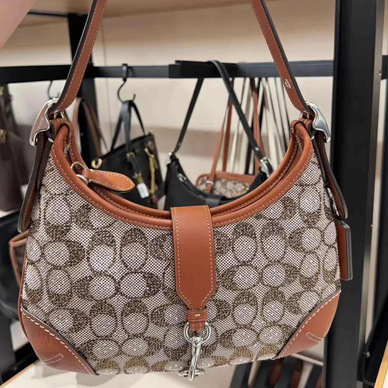 Hamptons Designer Bags With Diamond Hobo Bag Nolita 19 Bag Women Tabbys 26 Denim Cherry Embroidered Shoulder Bag Half Moon Leather Crossbody Bag Lux