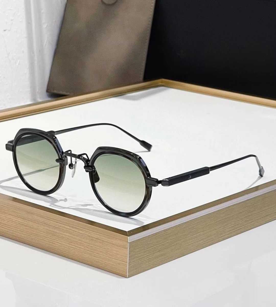 Luxe modetrend vintage zonnebril Revati-T puur titanium punkbril retro kleine ronde stijl unisex A+ high street kwaliteit R260908