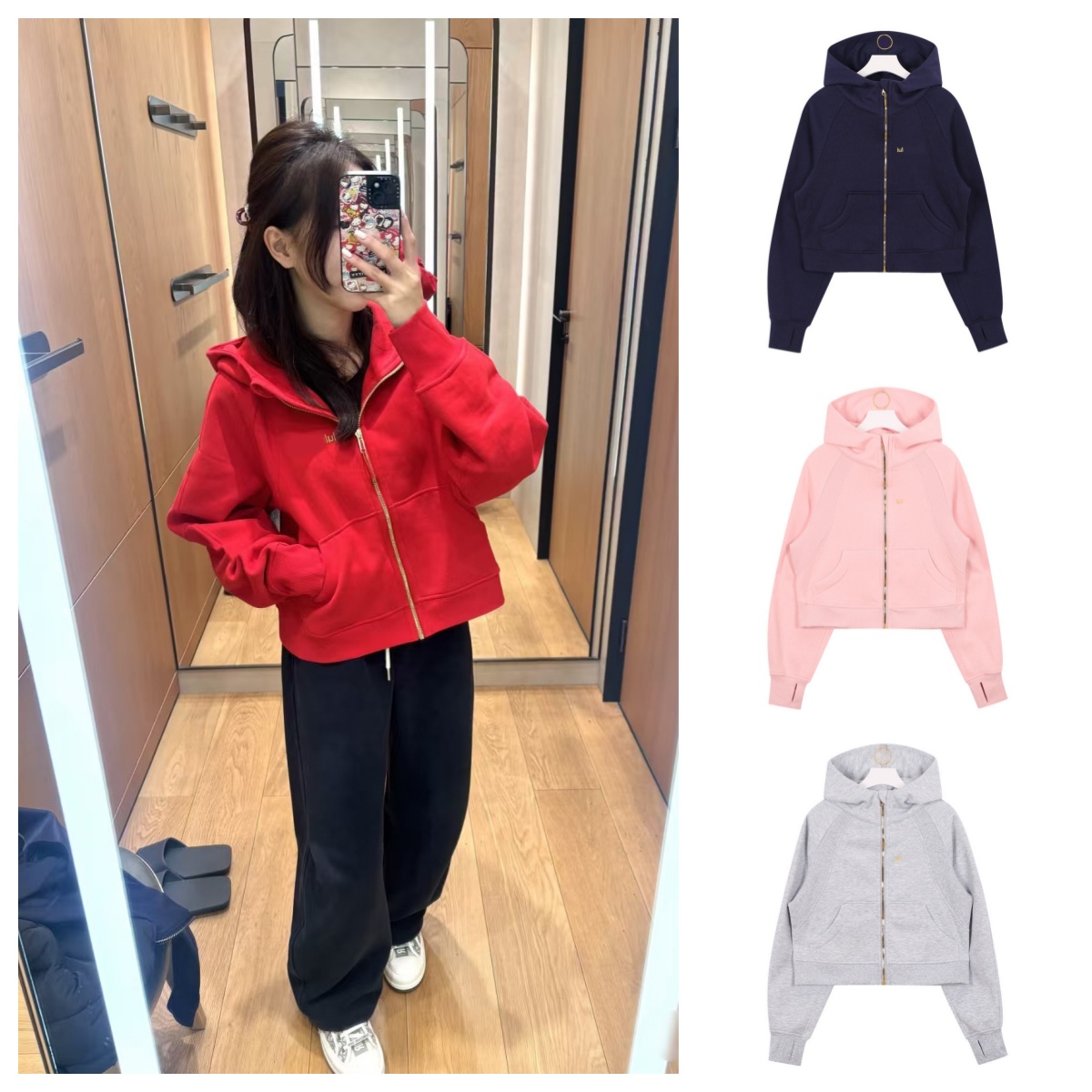 Women's Retro Oversized Hooded Cardigan - Printed Zip-Up Sweatshirt Unisex High Street Sports Jacket