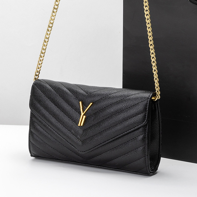 Designer Envelope Bag Rhombus Chain Clutch Bags Luxury Fashionable Letters Womens Lady Elegant Shoulder Bag With Interior Pocket Small Bags