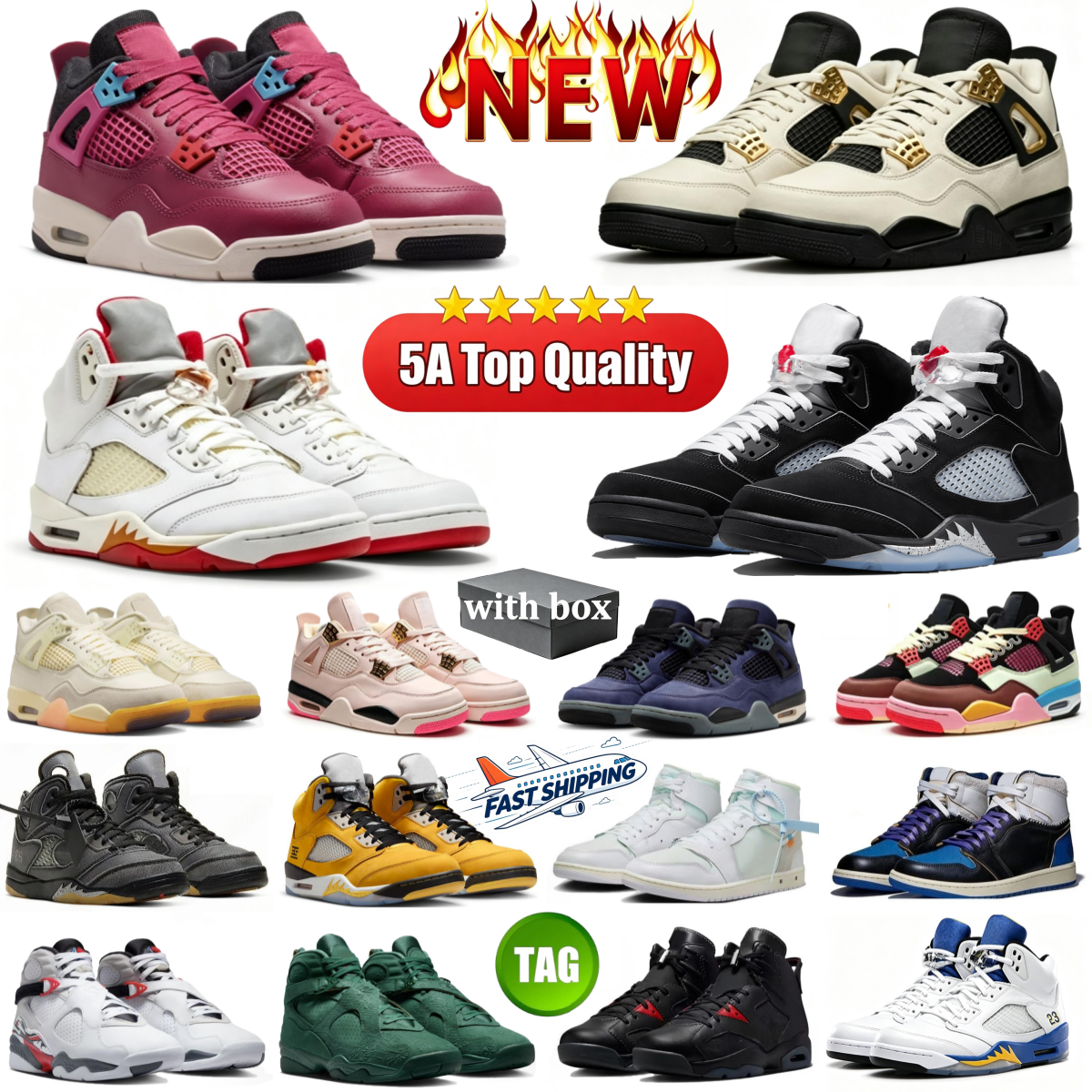 Avec la boîte 1S 4S 5S 6S Chaussures de basket-ball Virgil Tropical Pink Banned Nigel Sylvester Brick Après Playful Pink Toro Bravo Gris Blanc Mé