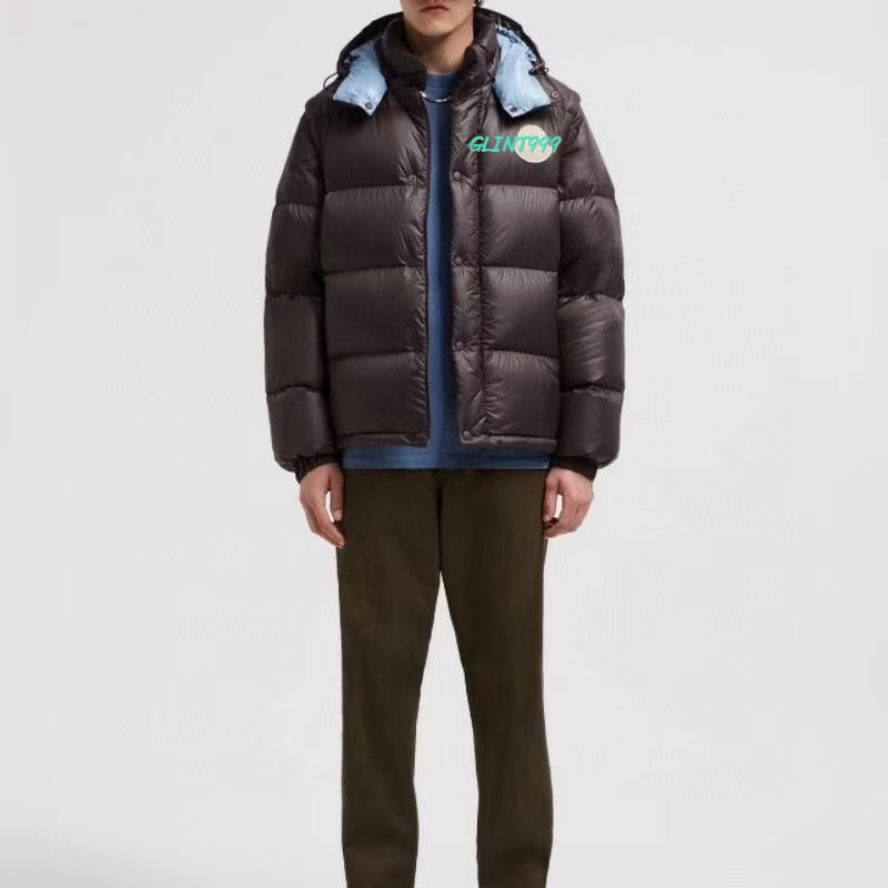 26ss designer winter hooded new M0ner warm casual down jacket detachable down cotton jacket