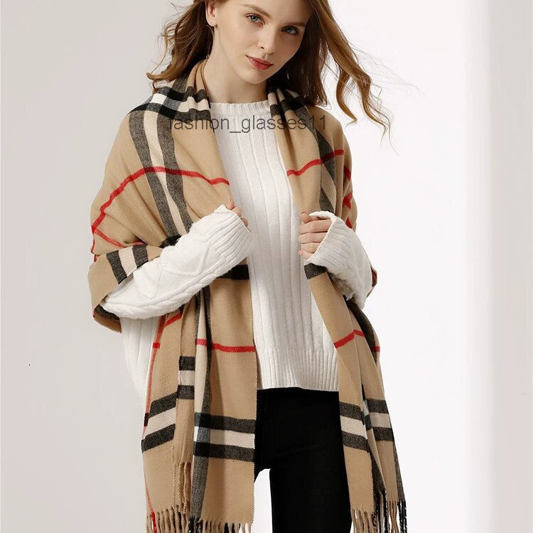 2026 New Classic Plaid Women Man Designer Scarf 100% Cashmere Scarves For Winter Warm Womens and mens Long Wraps Size 180x30cm