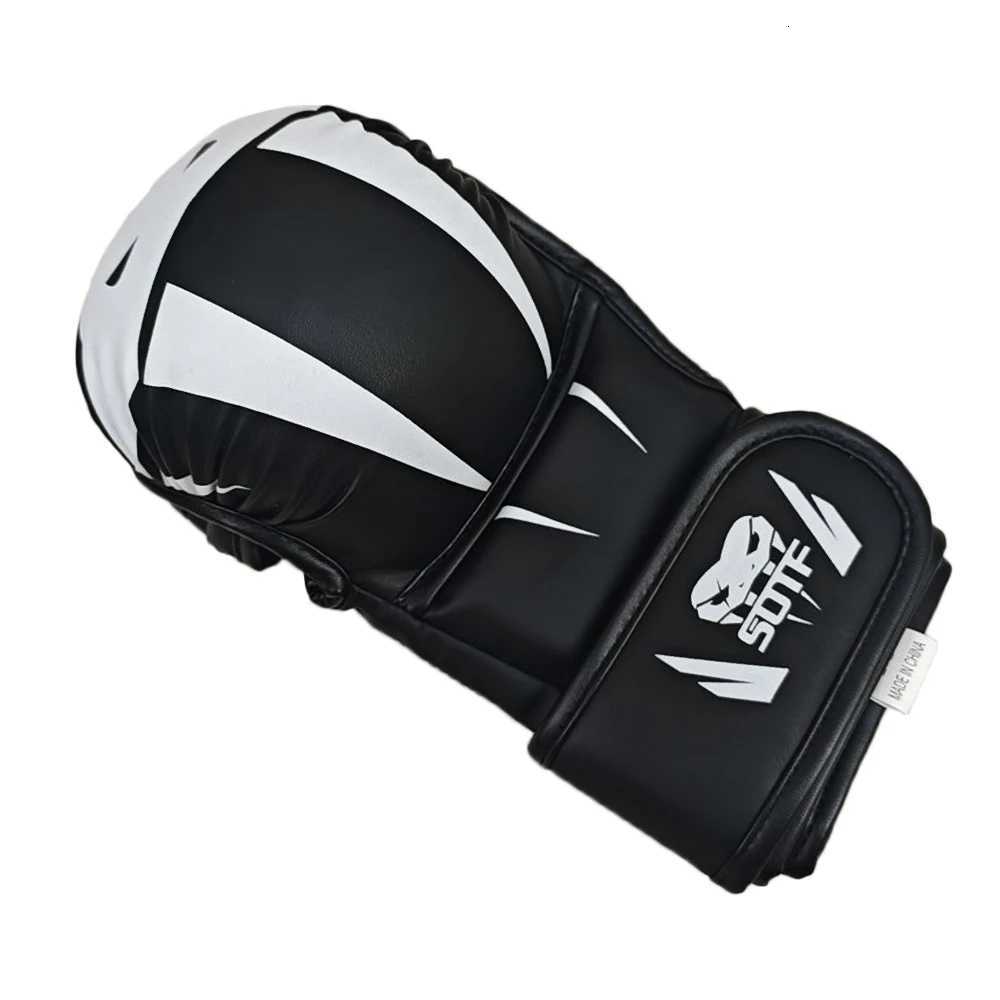 Protective Gear Professional MMA Boxing Gloves PU Leather MMA Fighting Martial Arts Boxing Gloves Karate Muay Thai Training Gloves Men's Q26092