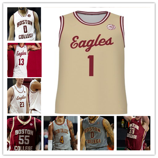 Fred Payne Boston College BU Maillot de basket-ball Donald Hand Jr. Boden Kapke Jayden Hastings Luka Toews Chase Forte Aidan Shaw