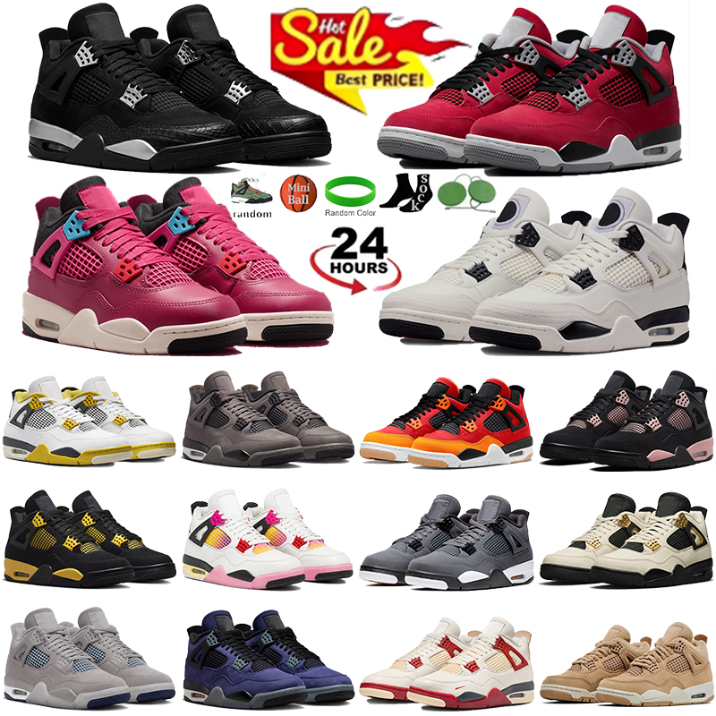Chaussures de basket-ball pour hommes et femmes 4s Toro Bravo 4 Baskets Black Cat Sweet Beet Flight Club University Blue George Town Baskets de s