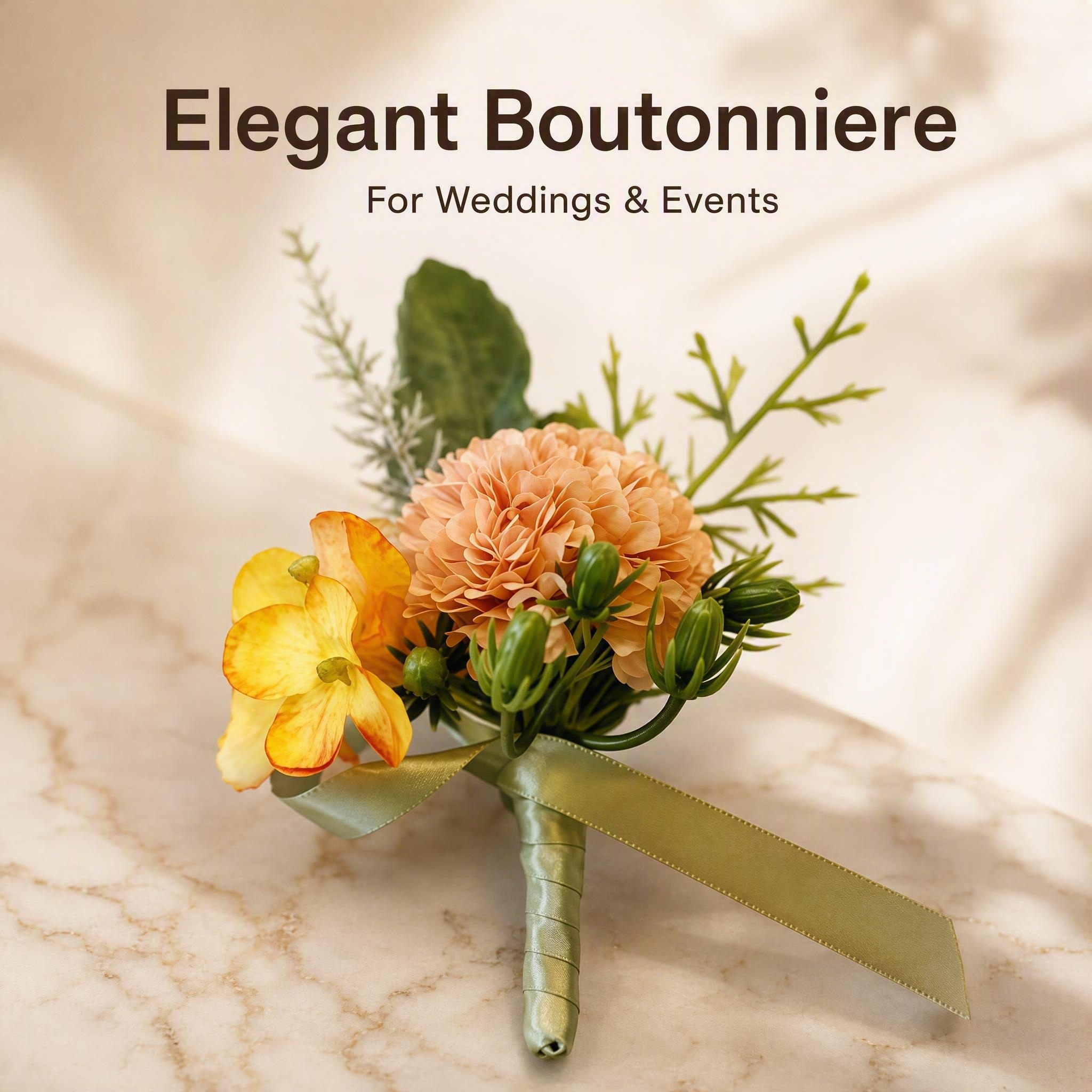 La forme de fleur réaliste et dodue en 3D présente une élégante épingle florale simulée en soie multicolore – Accent de mode polyvalent pour les