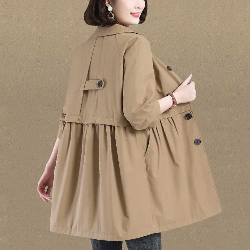 08 01-17 I 20 DO 25 Fashion Single-breasted Solid Color Jackets Tops Female Spring All-match Loose Casual Long Sleeve Pockets C D260909