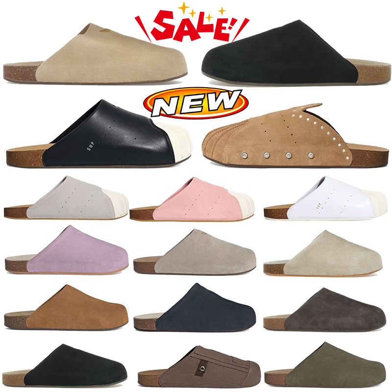 designer clog slides designer women slippers Adimule Slides Suede Clogs sandals shoes Golden Beige Gum boy girls sliders mens womens flip flops Indo