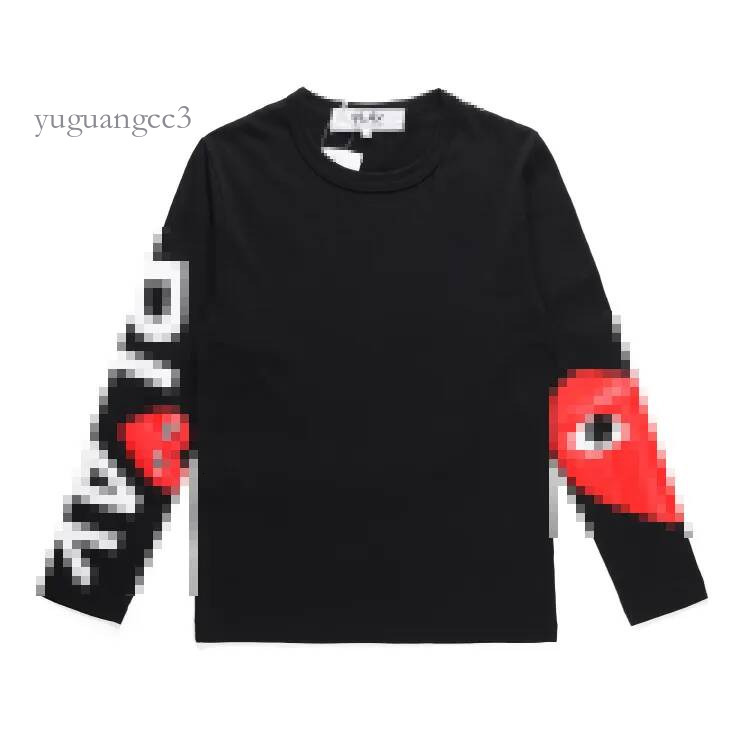 Commes Dely Garson Long Sleeve Crewneck Sweatshirt Light Round Neck Red Heart Printed Tops Designer Unisex Sweat Pullovers High Quality Pure Cotton
