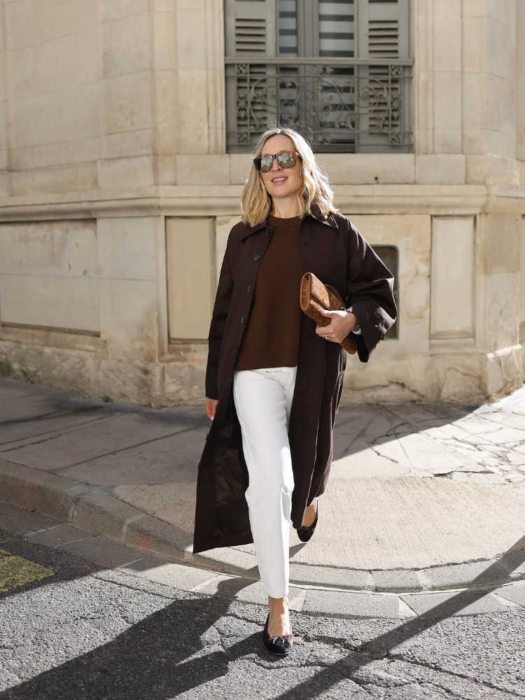 Coat Trench Brown Women Long Lapel Single Breasted Raglan Sleeve Oversized Windbreaker Spring Autumn Trendy Commute Outerwear D260909
