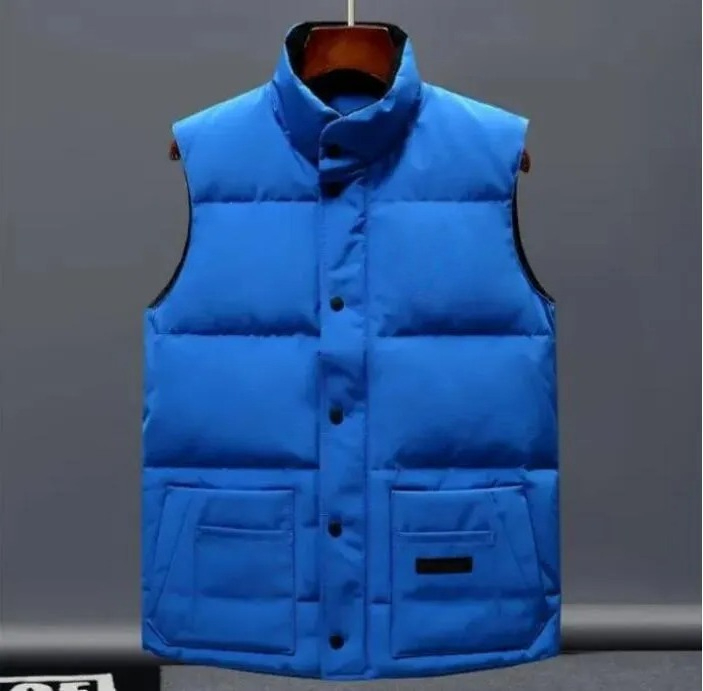Canada Designer Mens Gilet Body Warmer Vest Jacket Doudoune Puffer Vests Canadalys Candle Crofton Canadian White Duck Down Men Winter Coat with Badg