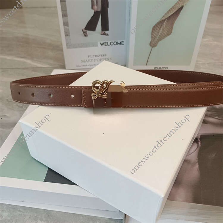 designer lo ew es belts Popular Leather Thin Belts Fashion Decorative Dress Jeans Small Suits Formal Waistband Women Designer Belt Width 25mm