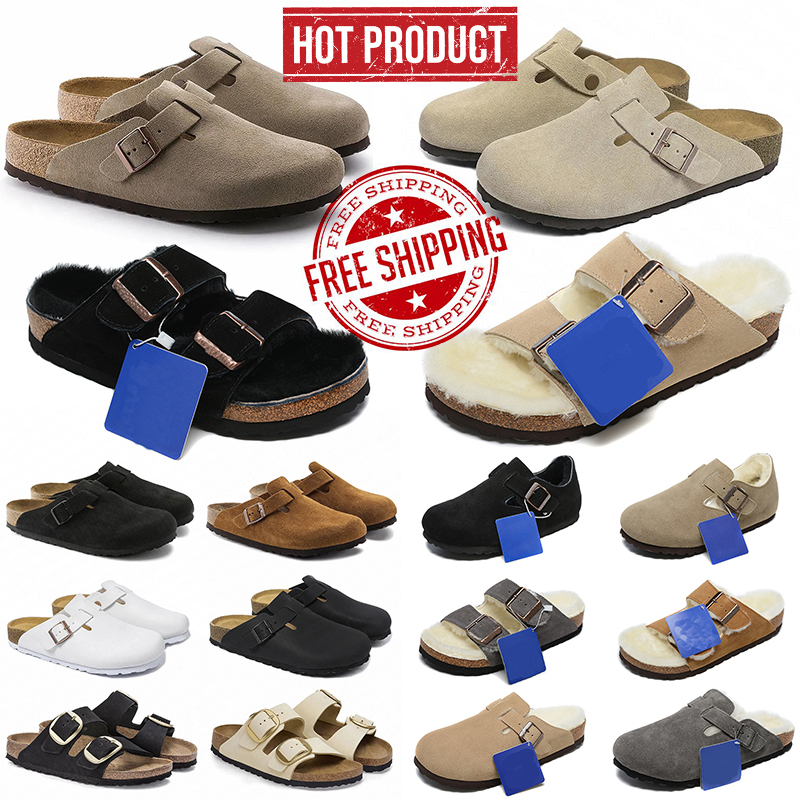 Free Shipping Designer Brikenstock Clogs Sandals Clog Slippers Cork Flat High Quality Fashion Summer Genuine Leather Slide Favourite Beach Casual Sh