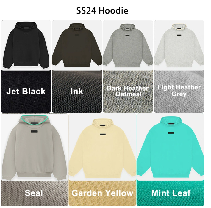 Fog Flocking Letter Hoodies Deuxième Ligne Designer Sweat à Capuche Unisexe Oversize Tendance Rue Pull pour Homme Femme