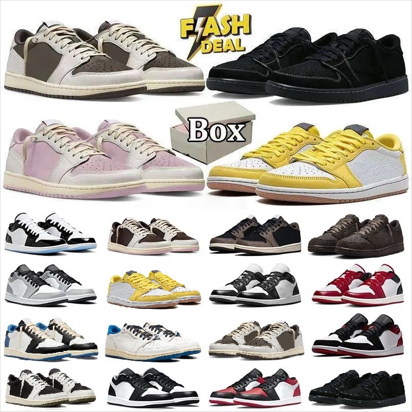 2026 Travi Scott Low 1 basketball shoes 1s OG Designer Men Women Trainers Sneakers Trend Fashion Versatile Casual Skate Shoes Shock Absorption Low-T
