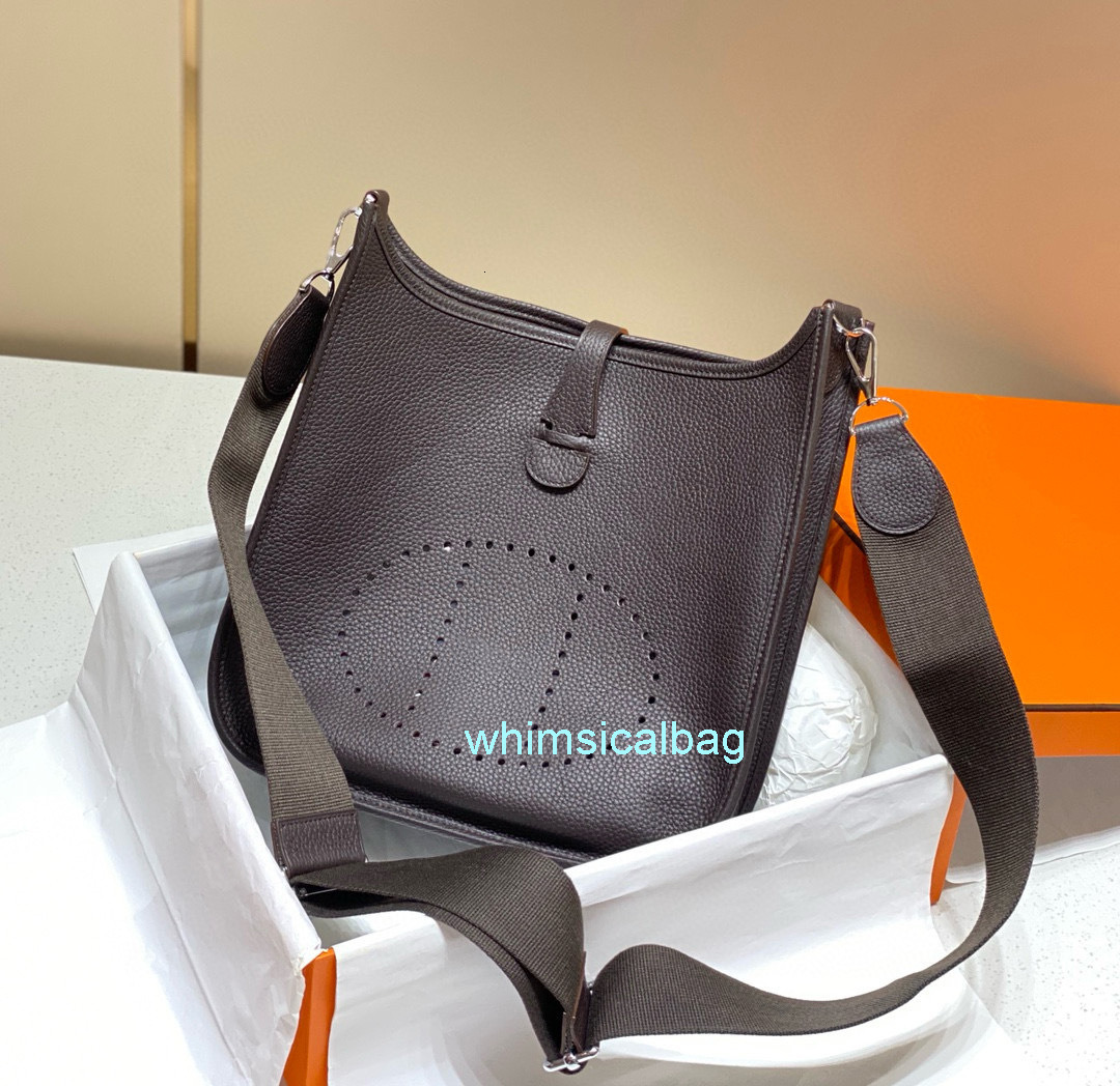 10a Top quality evelyne bag designer bag handbag shoulder bag taurillon clemence calfskin wax thread hand sewn 16cm 23cm bags designer women bag OGI
