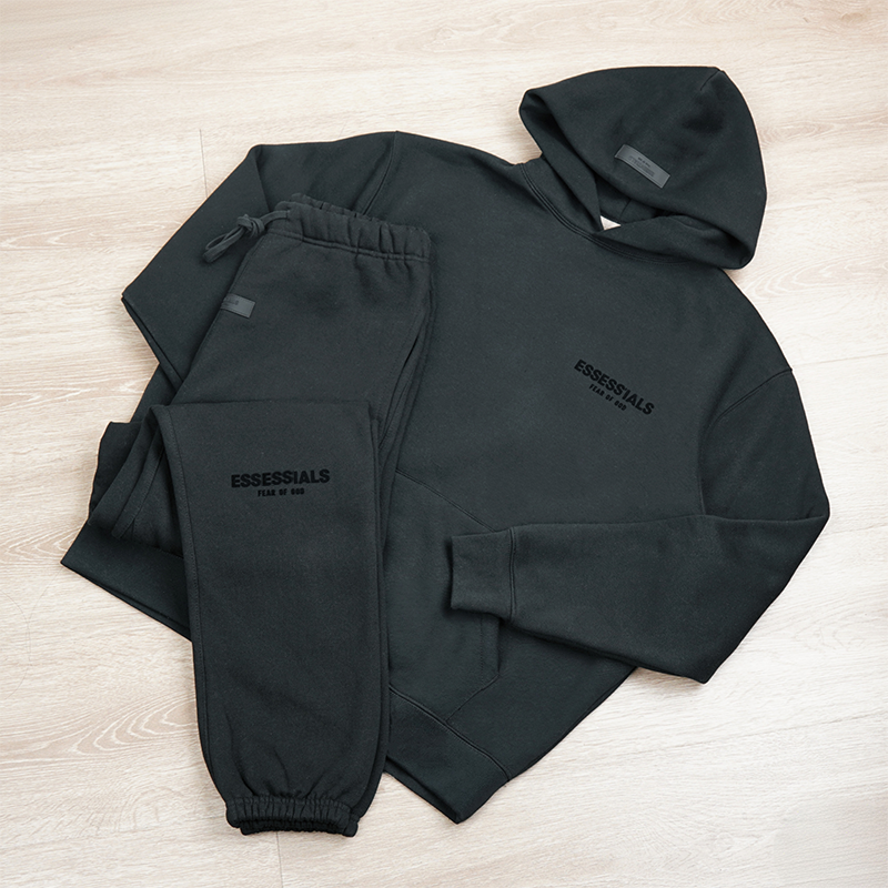 Mens Essential Hoodies Sleeve Crew Neck Essential Short Sweatshirts Shirts Matching Shirts Set With Printed Text Drawstrings Grey Casual Sportswear