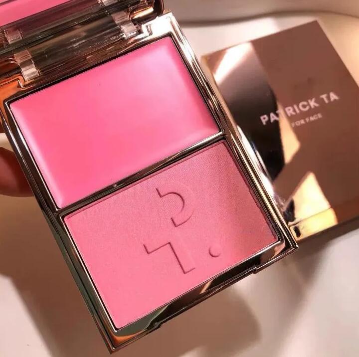 Charming Patrick Ta Double Take Cream Powder Blush Duo Buildable Natural Matte Glow Cheek Blush Health Beauty Face Cheek Cosmetics 14 Colors Blush w