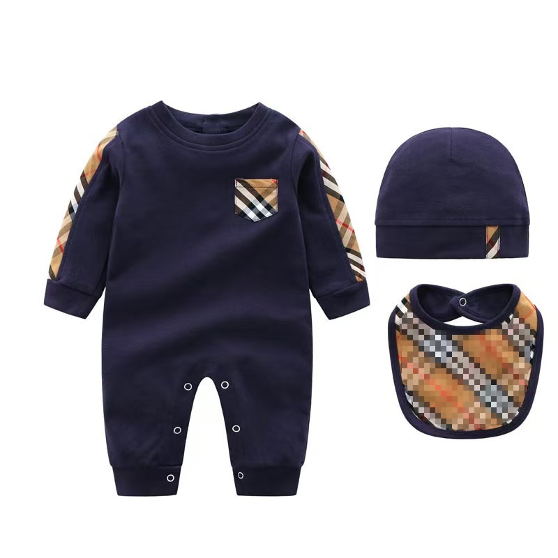 2026 New New Fashion Style Newborn Clothes Bebe Printed Bear Cotton Cute Toddler Baby Boy Girls Romper 0 24 Months Designer