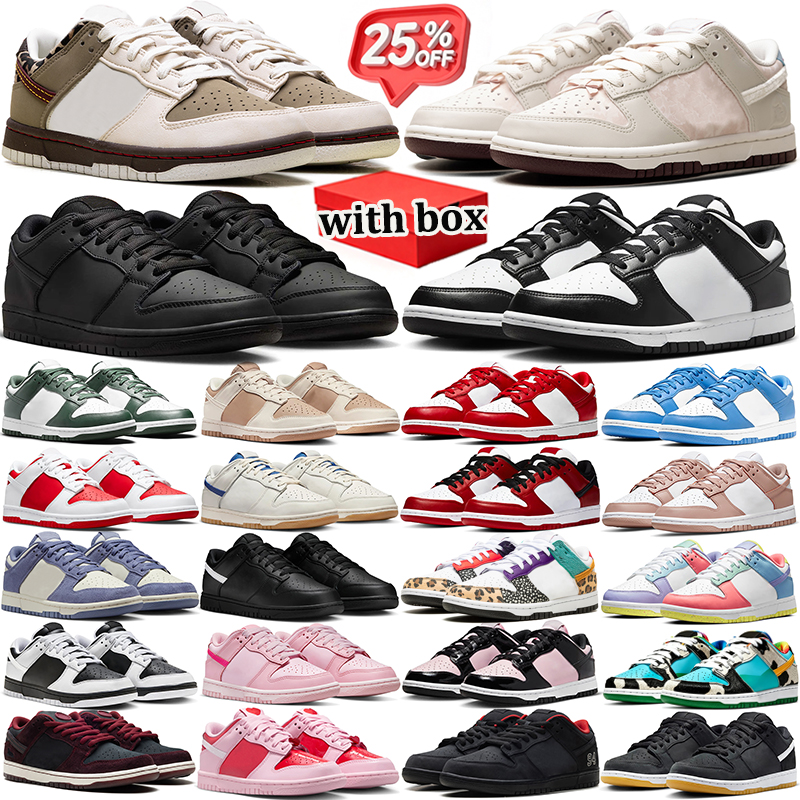 with box designer shoes men women Panda Grey Fog Sail Sand durable trainers sports mens comfortable outdoor sneaker