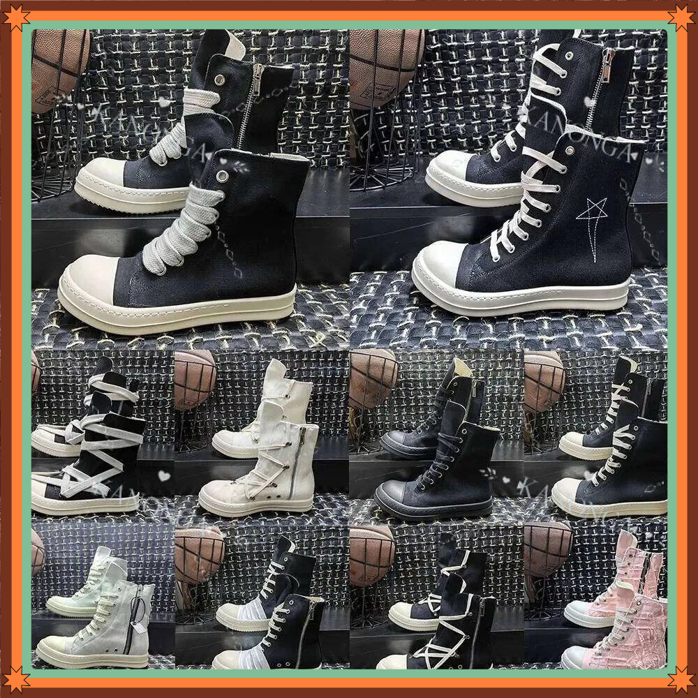 Shoes Designer Genuine Leather Furry Men Boots Women Boot Canvas Booties Black White Red Pink Yellow High Low Top Suede Boots35-48
