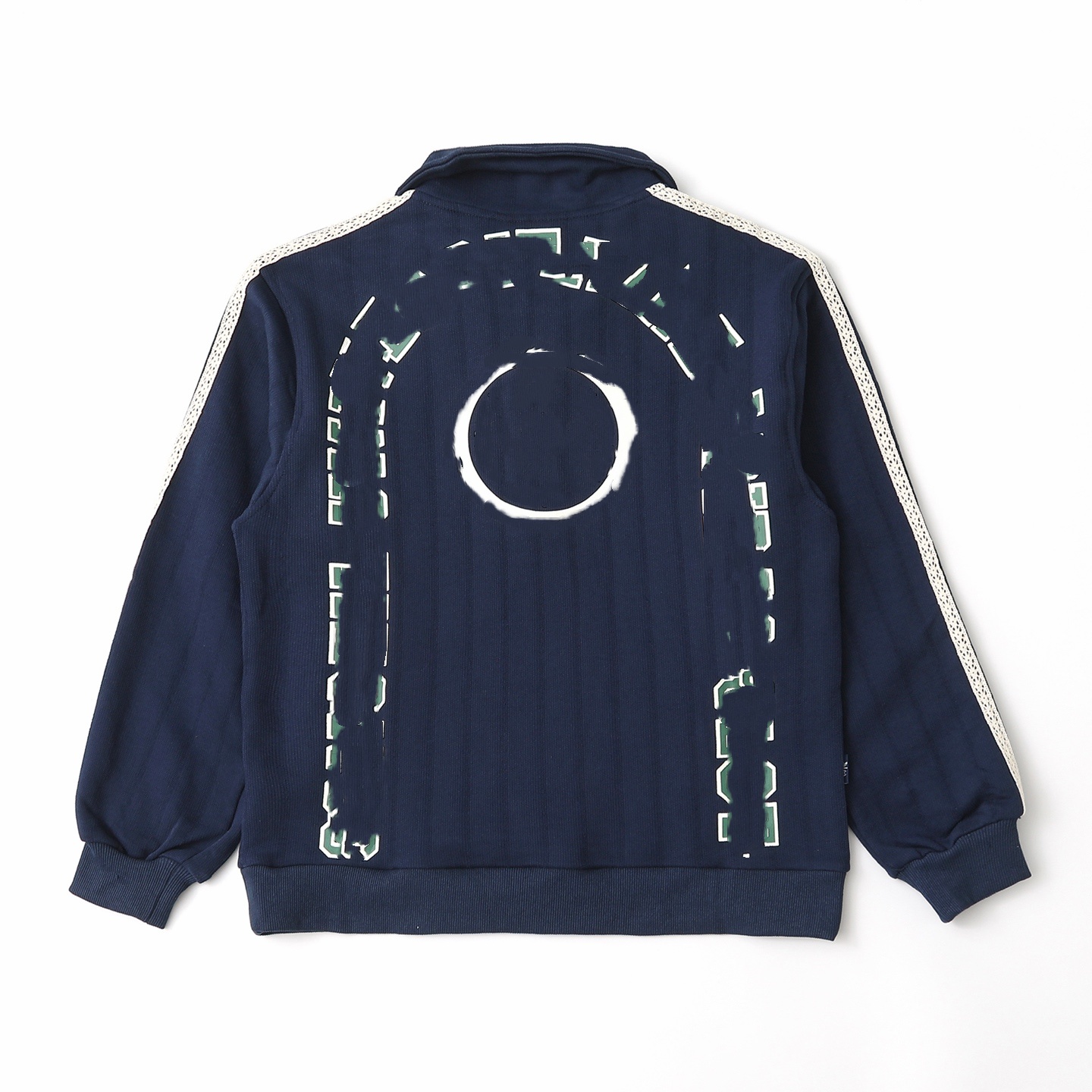 Ensemble deux pièces de sport, patchwork à rayures colorées, nouveau style rétro, collection d'automne