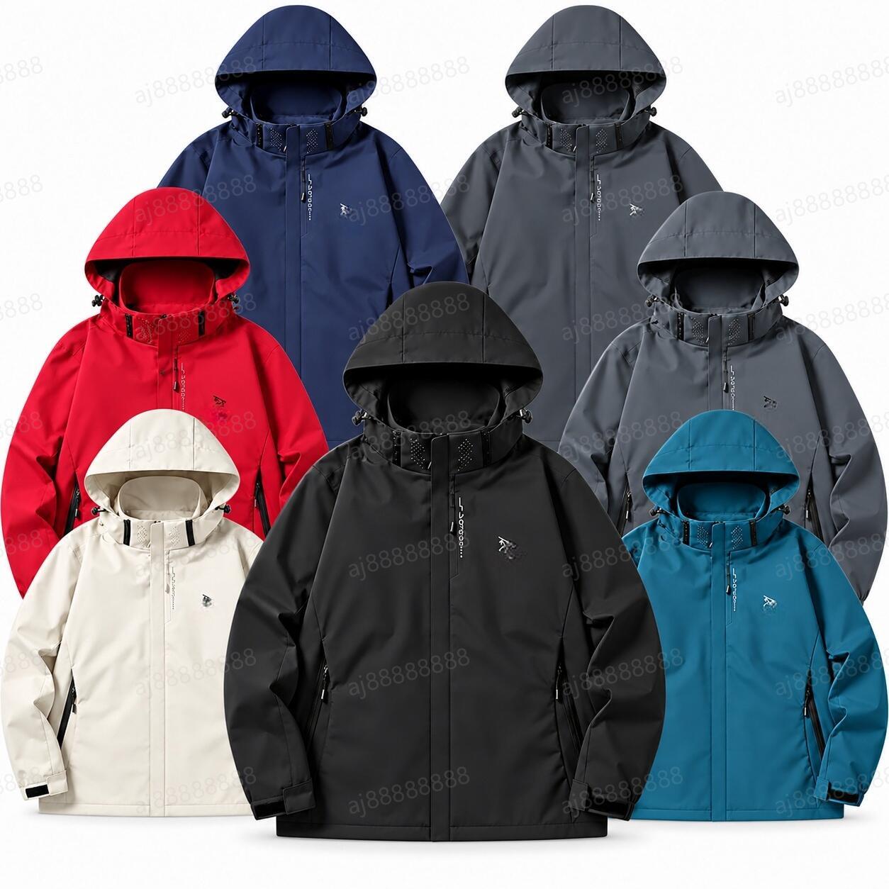 Arcteryxilly Waterproof Outdoor jacket Waterproof Hard Shell Hooded Coat Windproof Breathable Outdoor Clothing Rainwear for Hiking Trekking Climbing