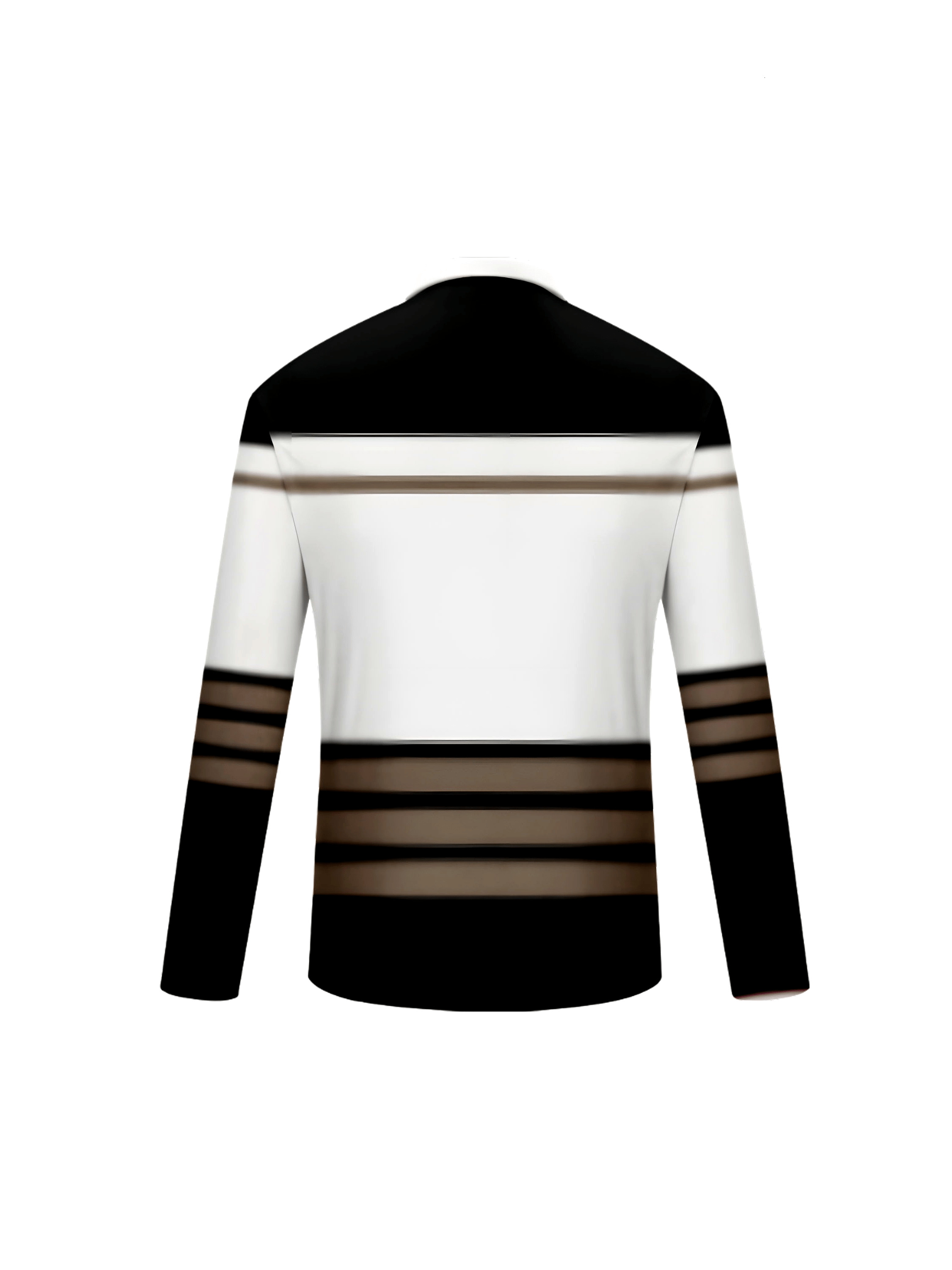 Designer Long Sleeve Zipper Striped Printed Casual Men's Top Turn Down Collar Fashionable POLO Shirt Clothing 71