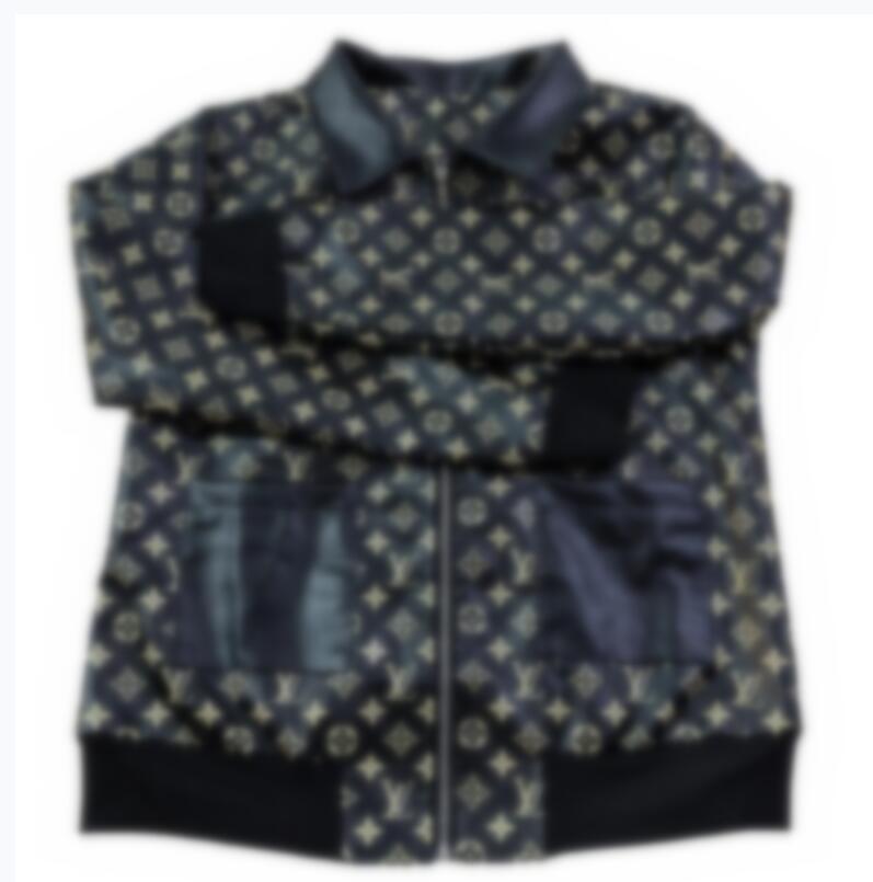 Luxury Desinger black pu jacket Women's leather coats flowers printed lapel collar lapel Casual Long Sleeve outfit coats