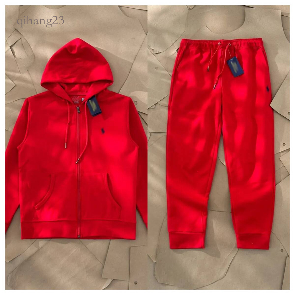ralf Tracksuits laurnen Men Designer Joggers Raplhs Lauent Sportswear Track Suit Sportsman Set Pants Big Horse Polo Hoodie Trouser polo 2 Piece Set