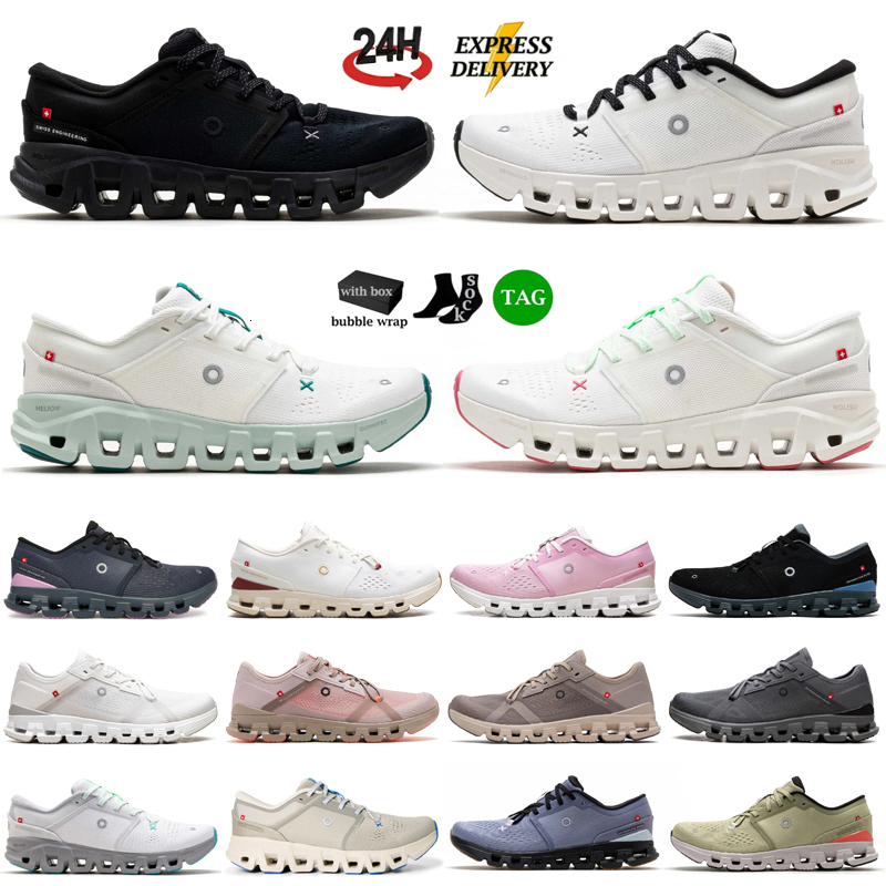 Designer shoes OC Running Shoes Cloudly X 5 X 4 Mens Womens Sneakers Black White Pink Ivory lce Frost Alloy Brown Daily outfit Lightweight Outdoor T