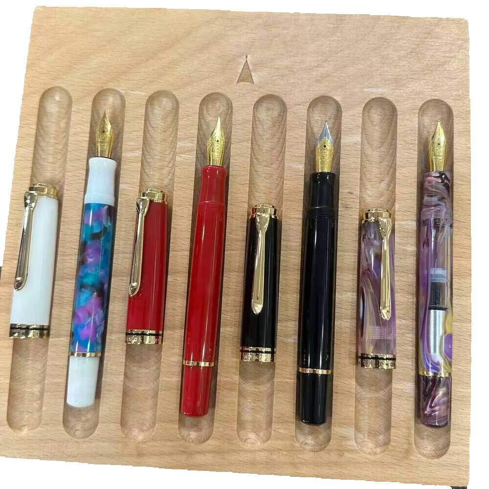 2026 New Wholesale ADMOK M800 Acrylic Piston Filler Fountain Schmidt/Bock No 6/35 Nib F/M Office Business Writing Ink Pen Best Stationery Gi