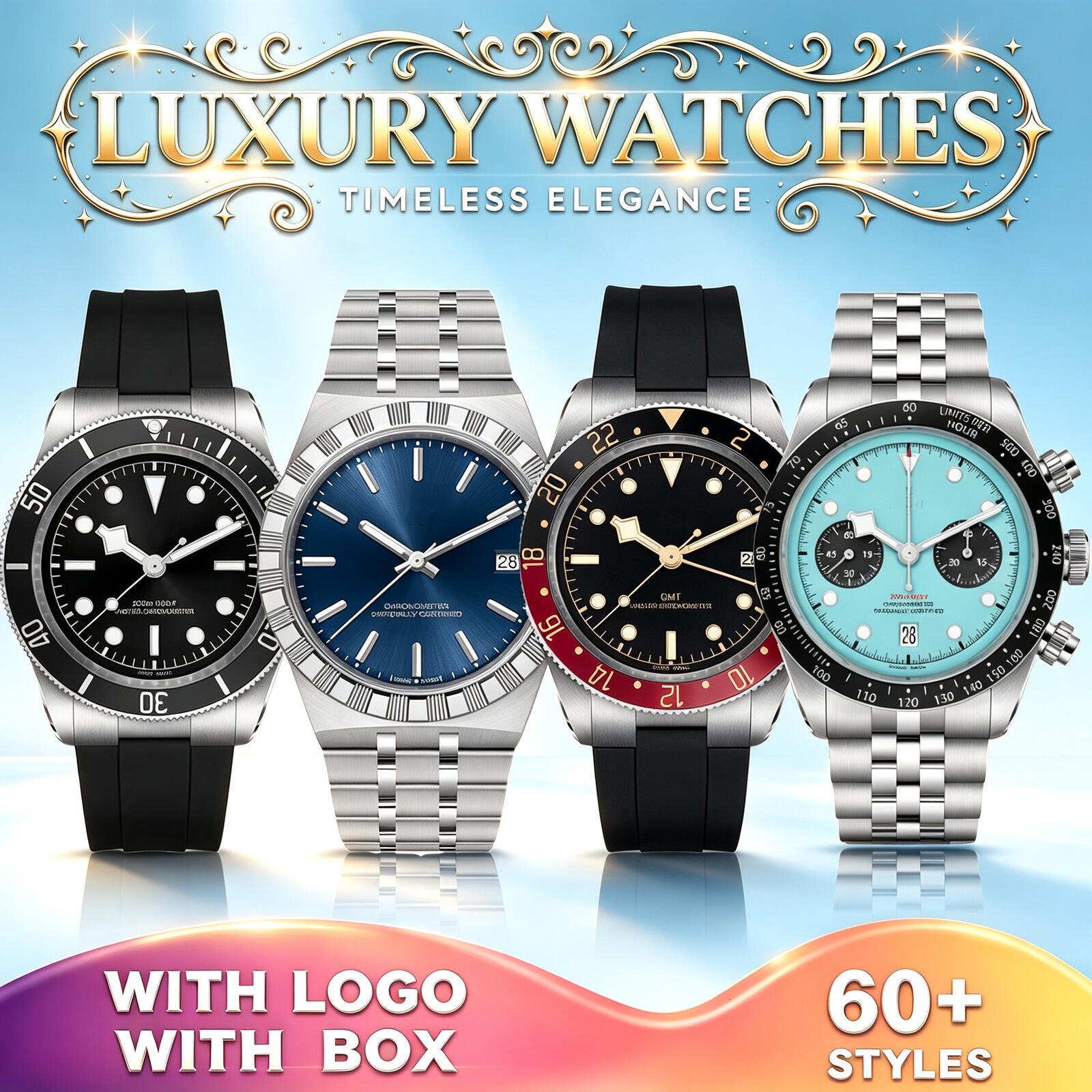 2027 3A Pelagos Watch Royal Designer Watch High Quality Men Women Black Bay 58 Automatic Mechanical Quartz Chronograph Fashion Trend Luxury Brand Ca