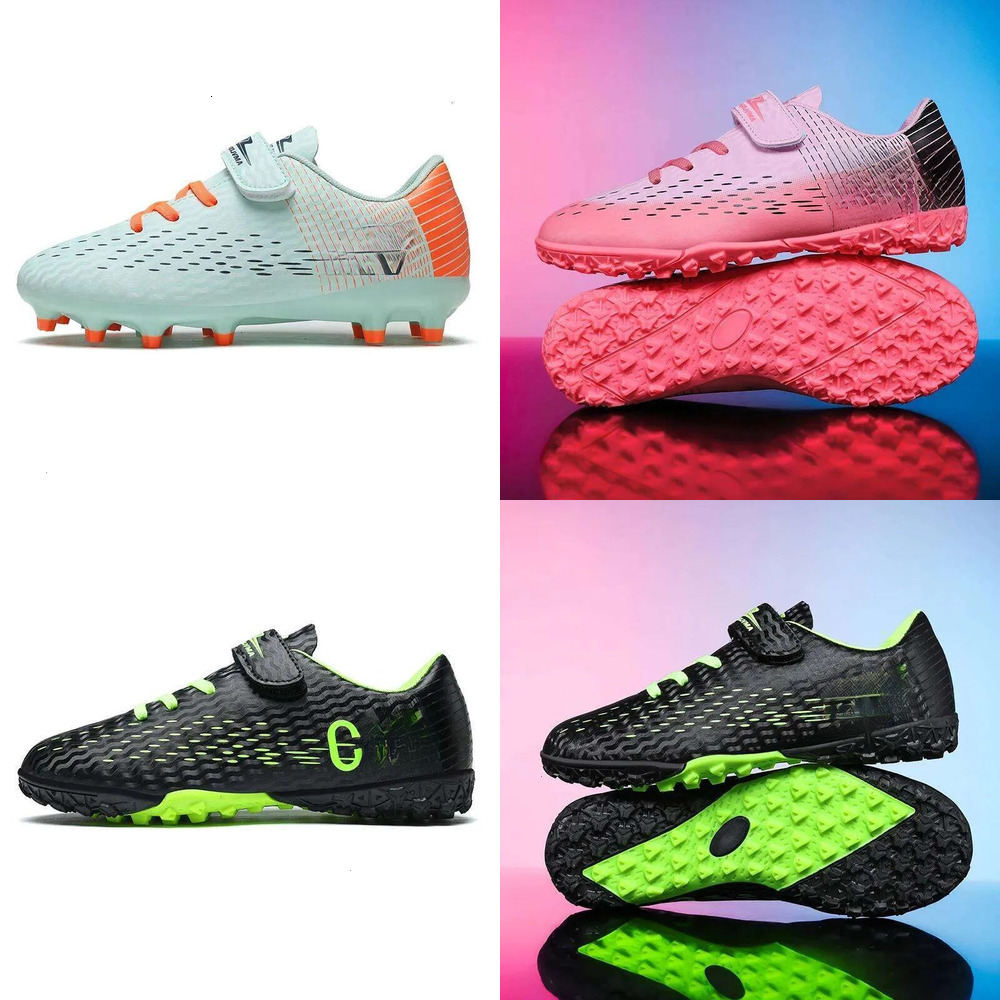 Designer Kids Football Cleats Toddler Soccer Trainers 2026 Firm Ground Multi Tone Sport Shoes Youth Children Anti Slip Footwear For Training Matches