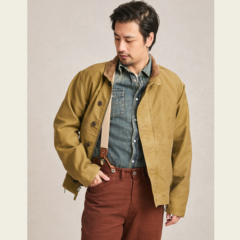 American Retro Casual Corduroy Stand Collar 100% Cotton Workwear Deck Jacket Autumn 2025 Amekaji 26Y0910